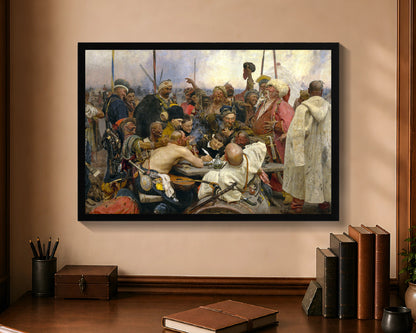 reply of the zaporozhian cossacks fp 16x24 black