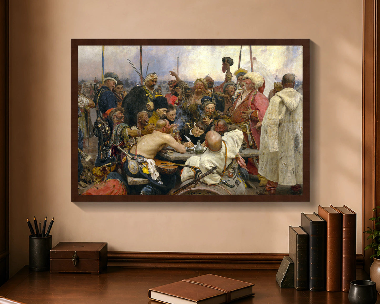 reply of the zaporozhian cossacks fp 16x24 brown