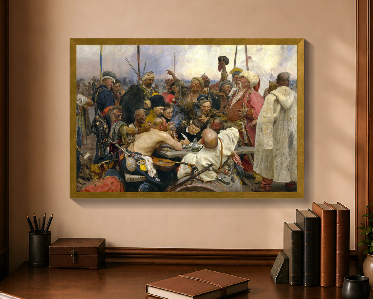 reply of the zaporozhian cossacks fp 16x24 gold