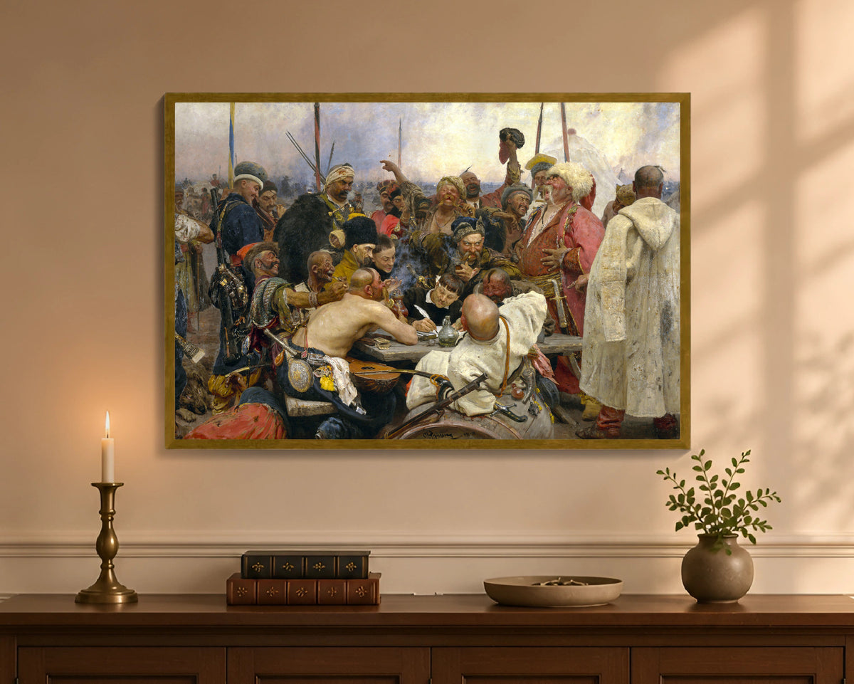 reply of the zaporozhian cossacks fp 24x36 gold
