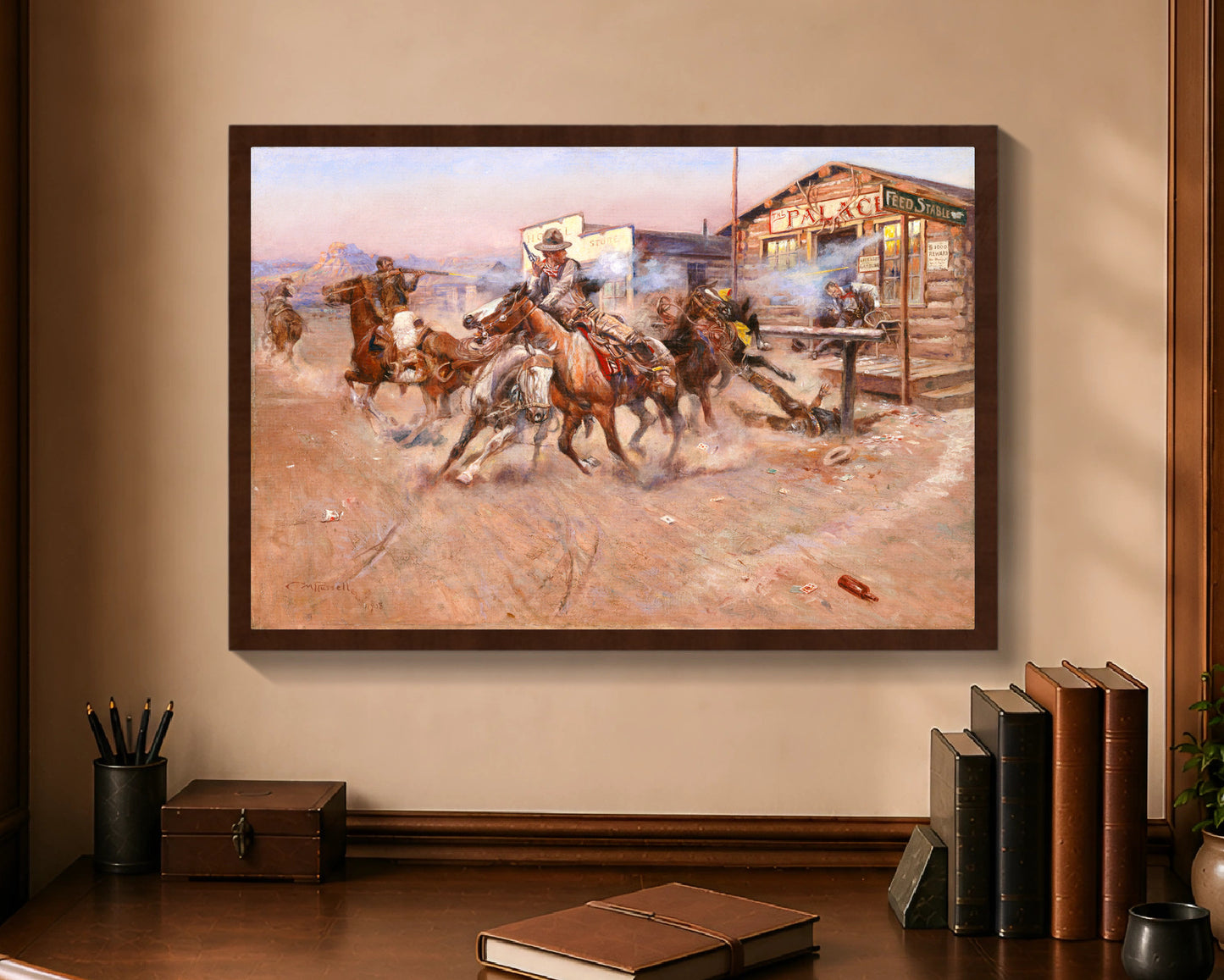 smoke of a .45 fc 16x24 brown