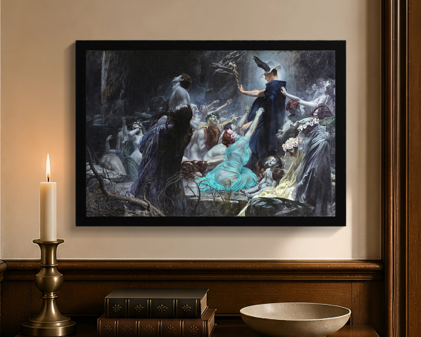 souls on the banks of the acheron fc 12x18 black