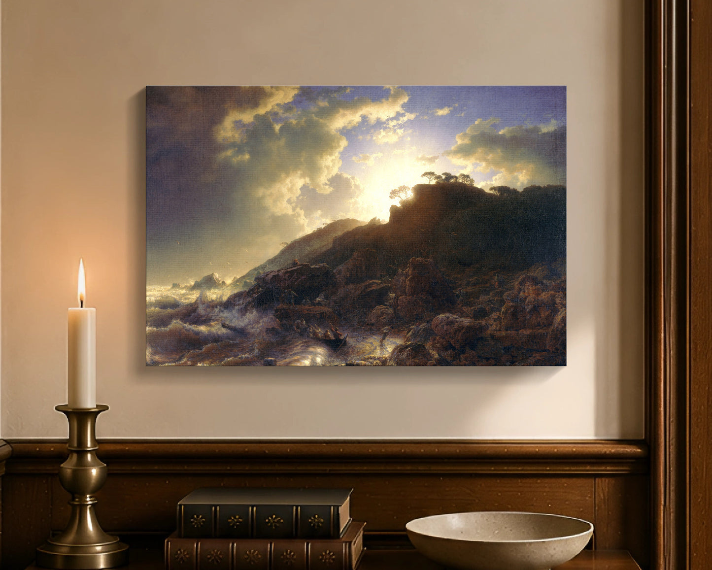 sunset after a storm on the coast of sicily cw 12x18