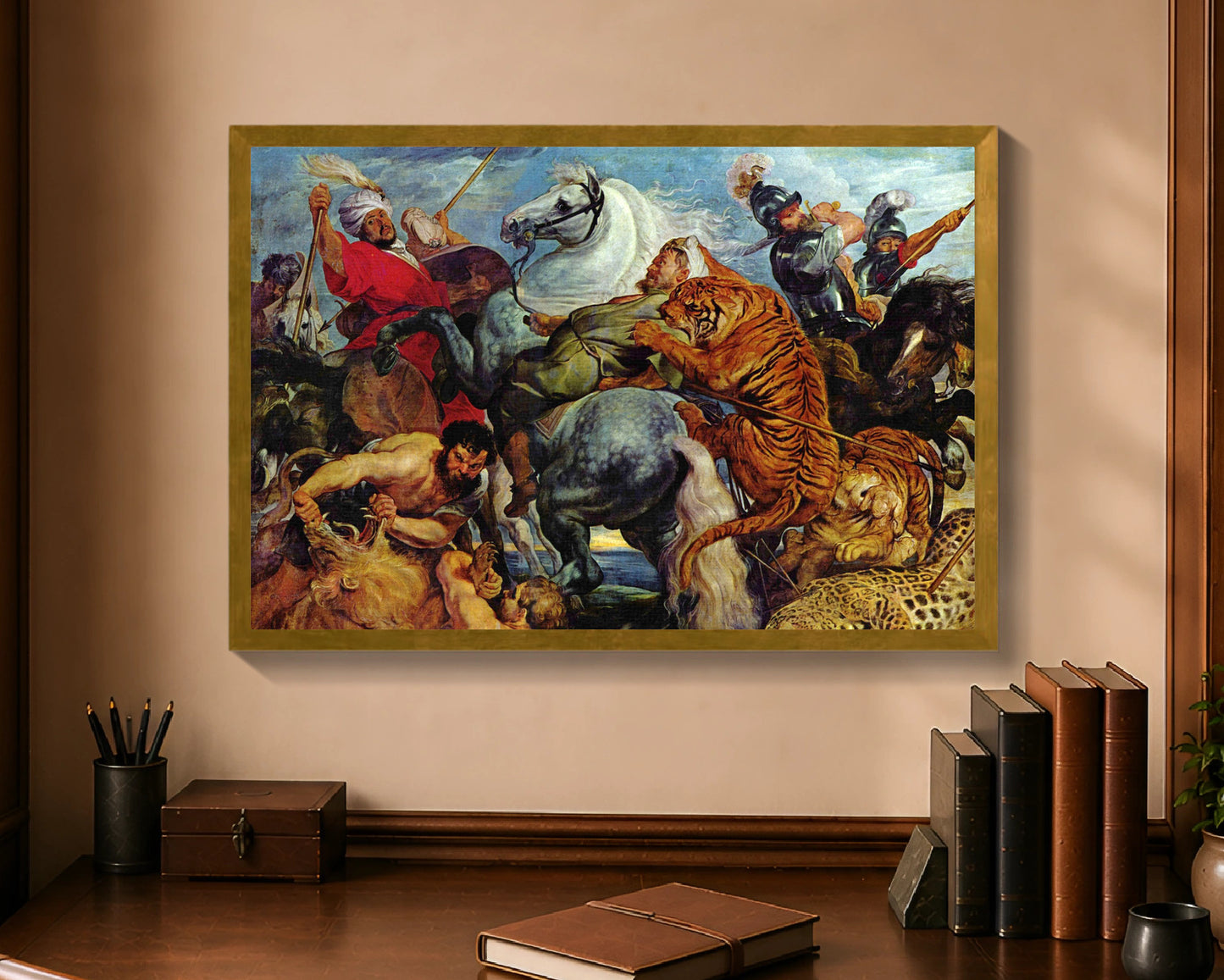 tiger hunt fc 16x24 gold