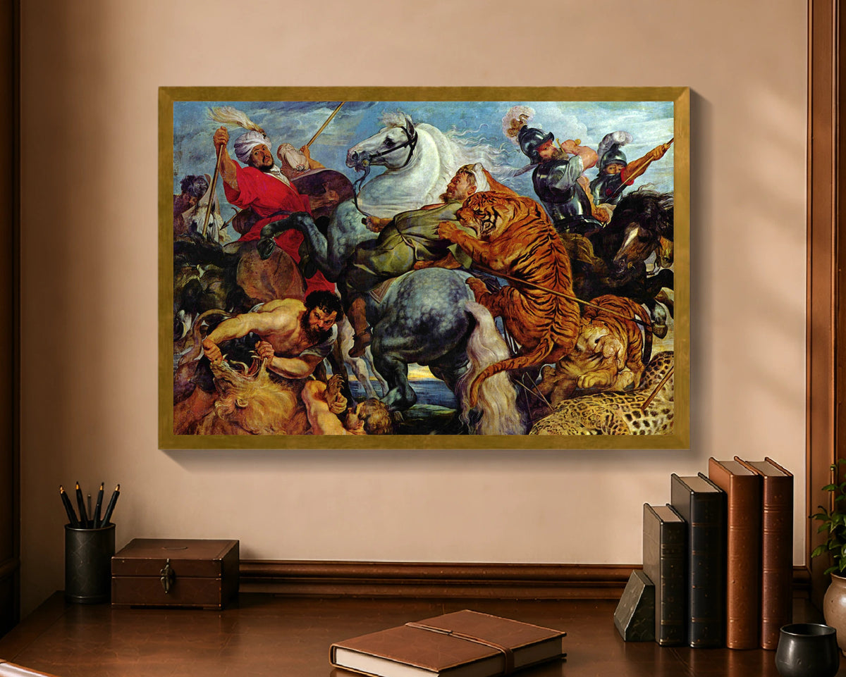 tiger hunt fp 16x24 gold
