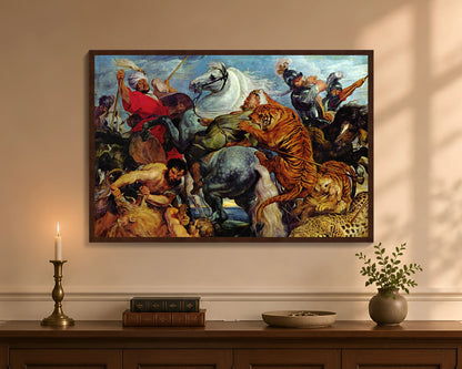 tiger hunt fp 24x36 brown