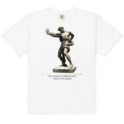 The Athlete Wrestling with a Python - Fine Art T-Shirt