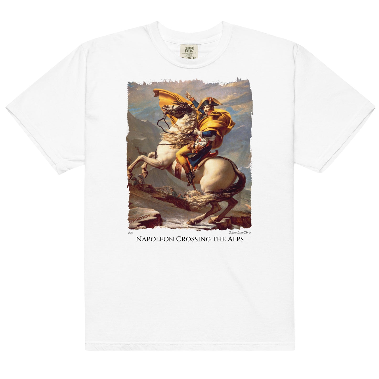 Napoleon Crossing the Alps - Fine Art T-Shirt