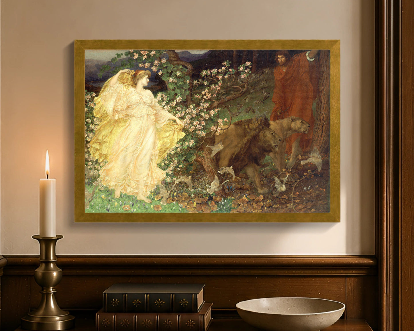 venus and anchises fc 12x18 gold