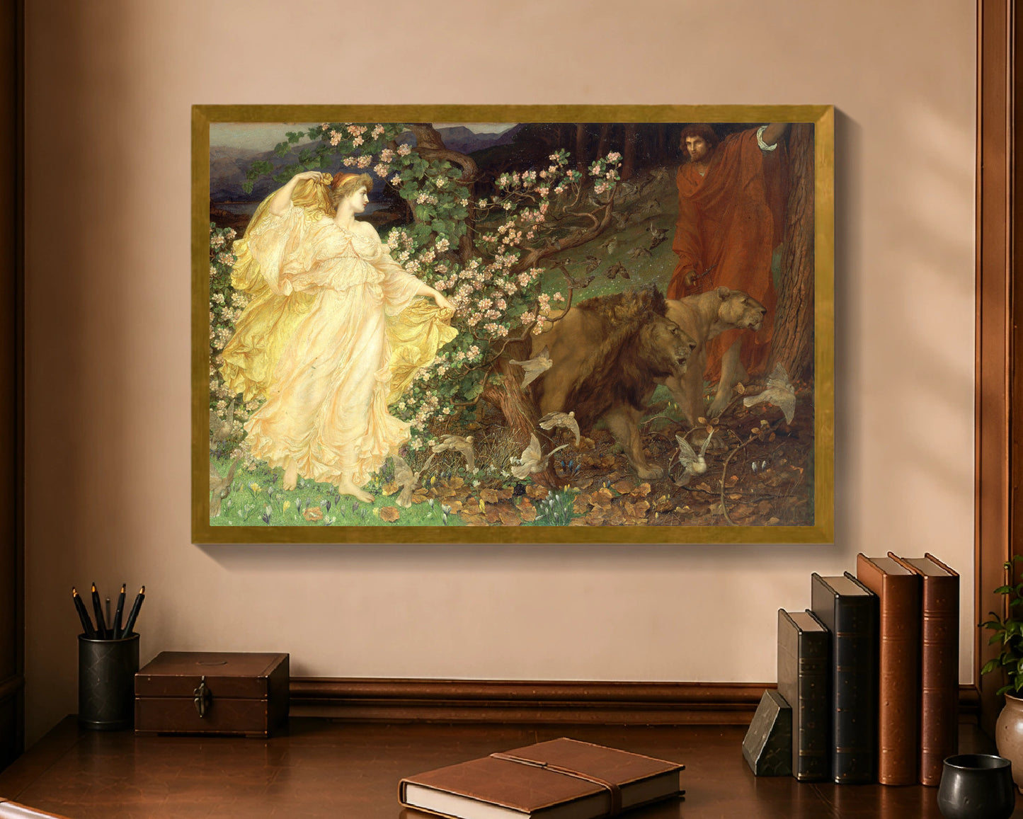 venus and anchises fp 16x24 gold