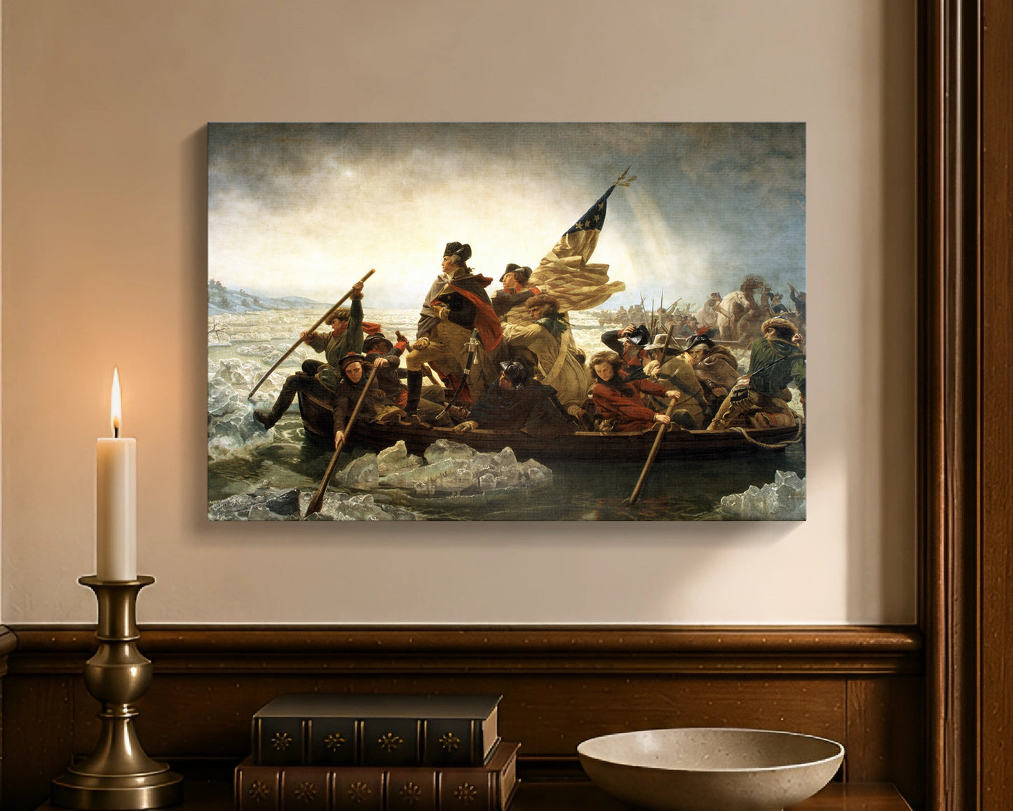 washington crossing the delaware cw 12x18