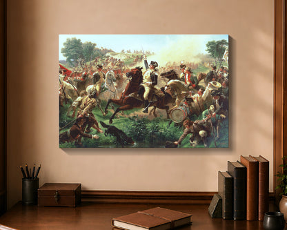 washington rallying the troops at monmouth cw 16x24
